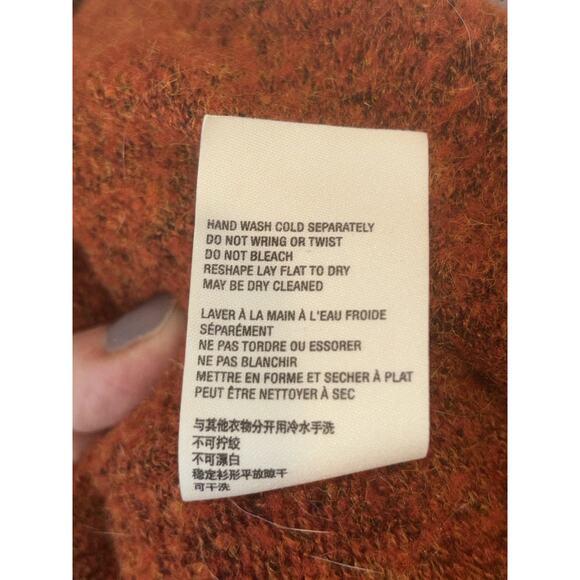 Anthropologie Long Jolie Cardigan, Burnt Orange, XL - Picture 7 of 7